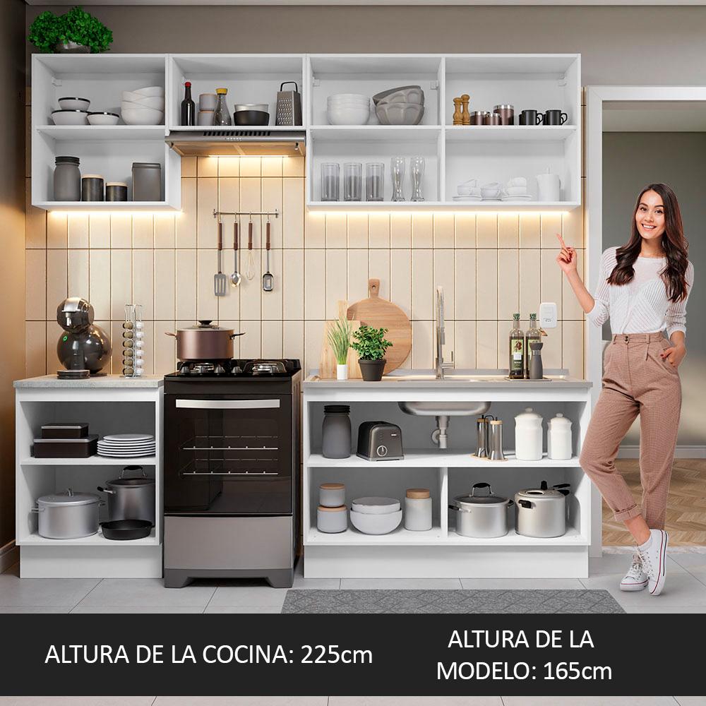 Foto 7 pulgar | Cocina Integral Completa Modular Madesa Glamy 240cm Bn 09
