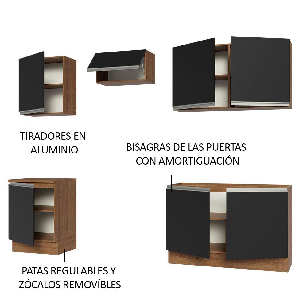 Foto 5 pulgar | Cocina Integral Completa Modular Madesa Glamy 240cm Mn 09