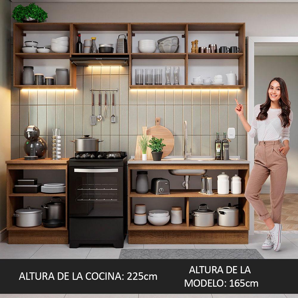 Foto 7 pulgar | Cocina Integral Completa Modular Madesa Glamy 240cm Mn 09