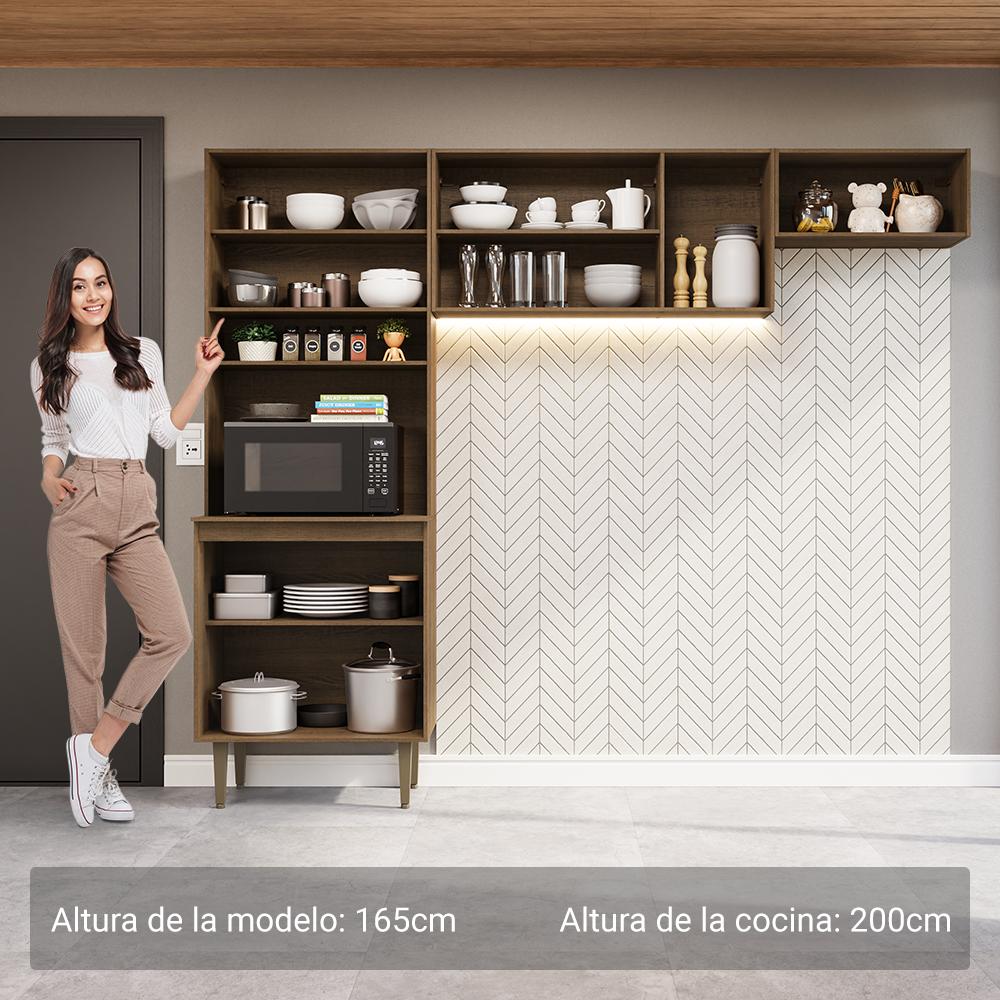Foto 5 pulgar | Cocina Integral Completa Modular Madesa Gourmet 235cm Mc