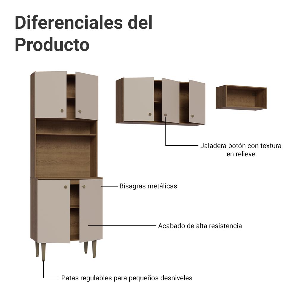 Foto 6 pulgar | Cocina Integral Completa Modular Madesa Gourmet 235cm Mc