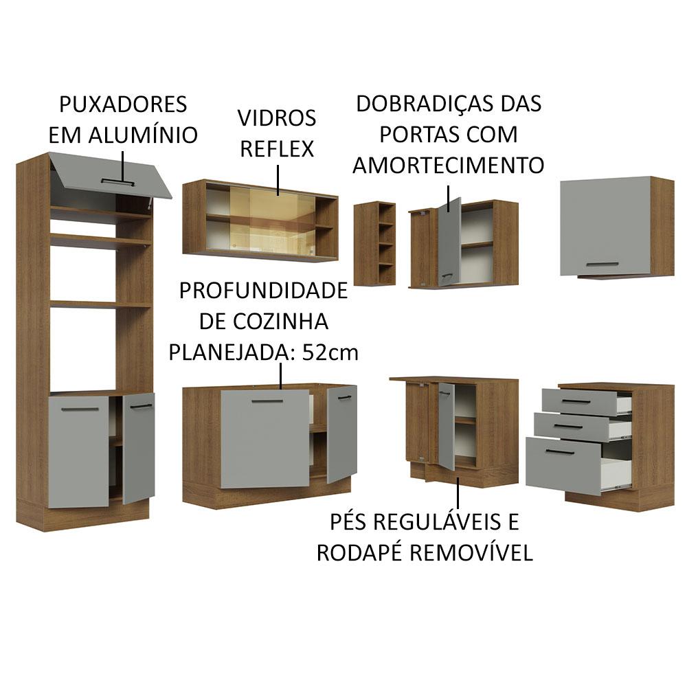 Foto 5 pulgar | Cocina Integral Completa Modular Madesa Agata 399cm Mg 02