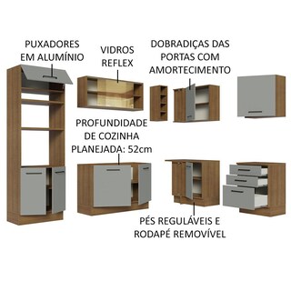 Foto 4 | Cocina Integral Completa Modular Madesa Agata 399cm Mg 02