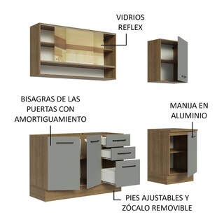 Foto 4 | Cocina Integral Completa Modular Madesa Agata 180cm Mg 02