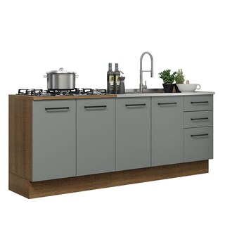 Foto 1 | Cocina Integral Completa Modular Madesa Thêmis 220cm Bg 01