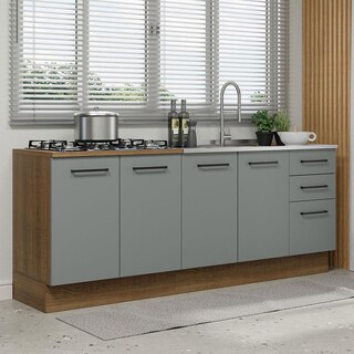 Foto 2 | Cocina Integral Completa Modular Madesa Thêmis 220cm Bg 01