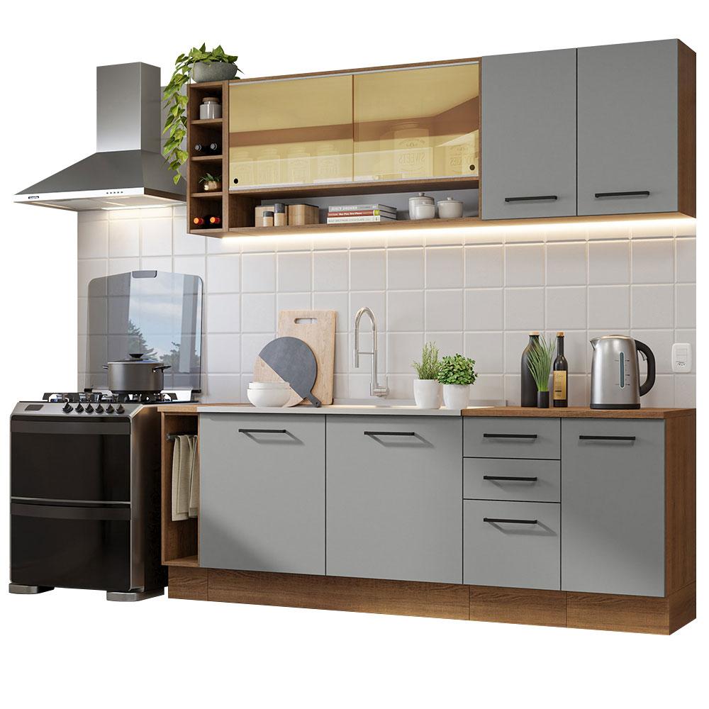 Foto 2 pulgar | Cocina Integral Completa Modular Madesa Thêmis 220cm Mg 01