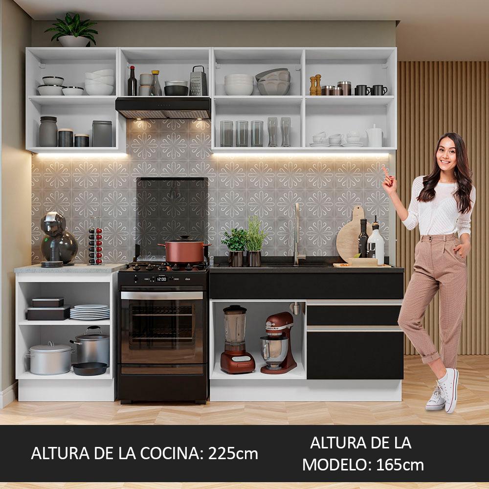 Foto 6 pulgar | Cocina Integral Completa Modular Madesa Glamy 240cm Bn 08