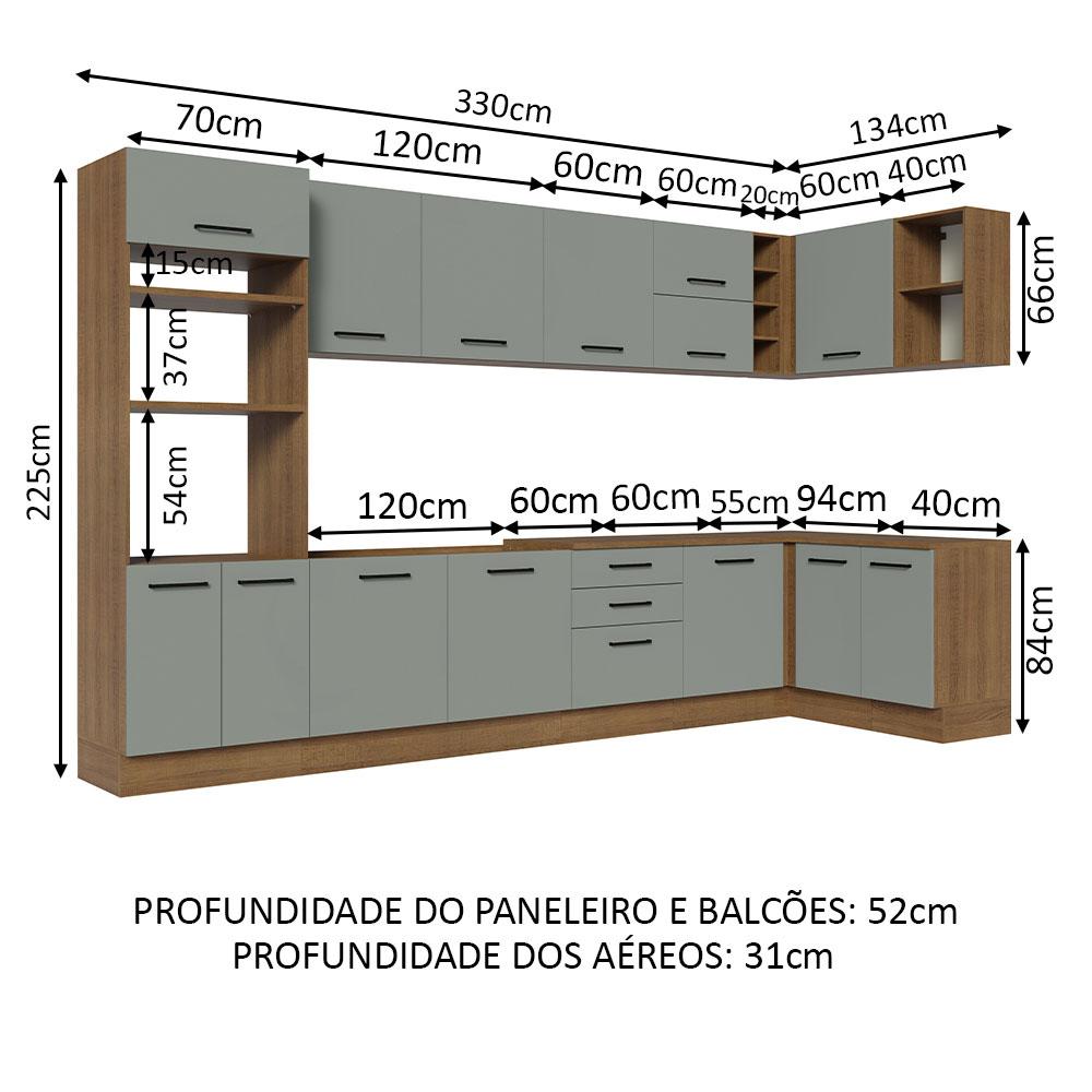 Foto 4 pulgar | Cocina Integral Completa Modular Madesa Agata 499cm Mg 01