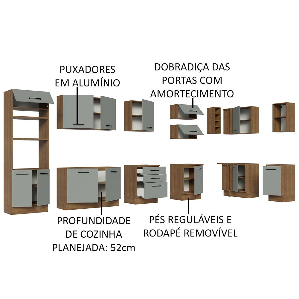 Foto 5 pulgar | Cocina Integral Completa Modular Madesa Agata 499cm Mg 01