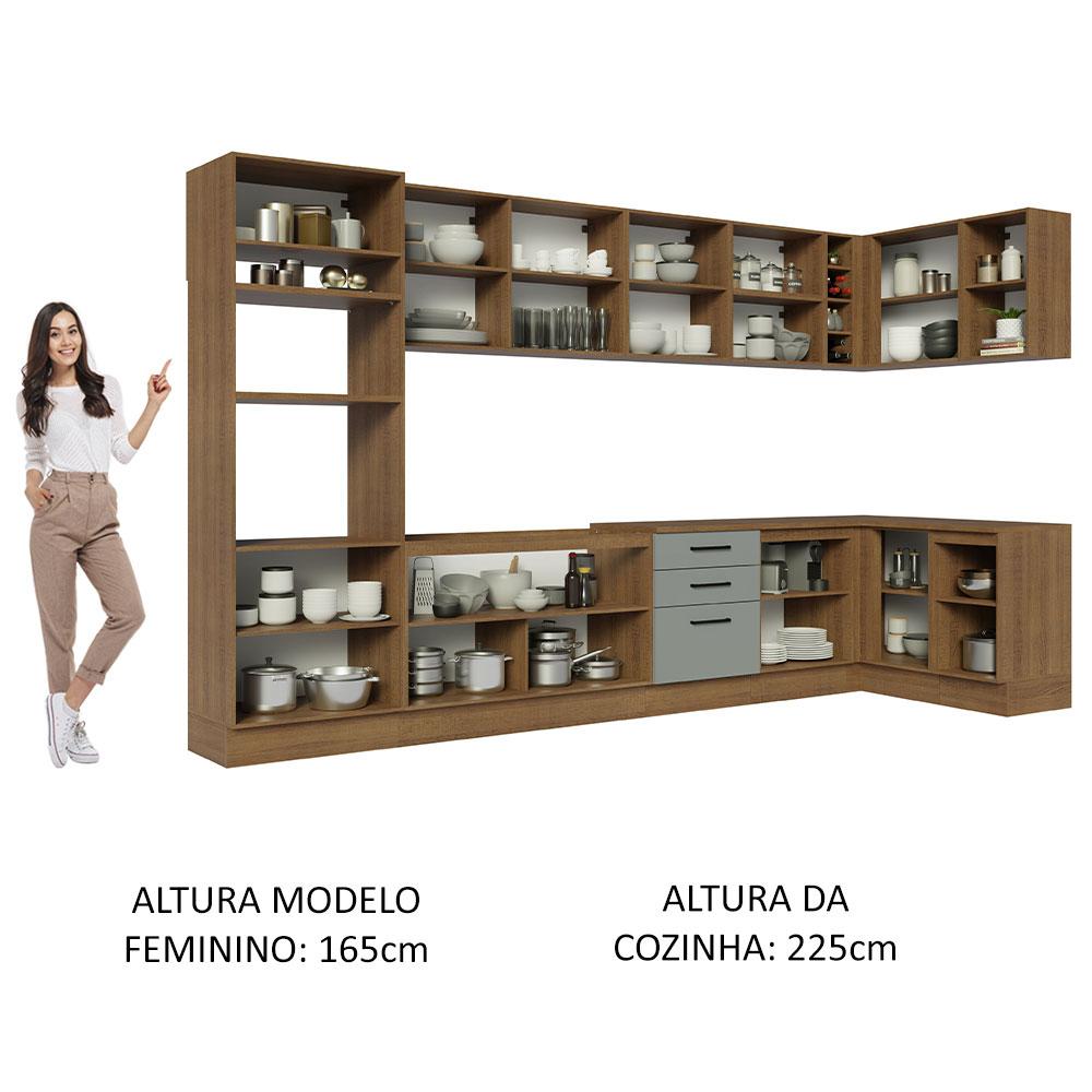 Foto 6 pulgar | Cocina Integral Completa Modular Madesa Agata 499cm Mg 01