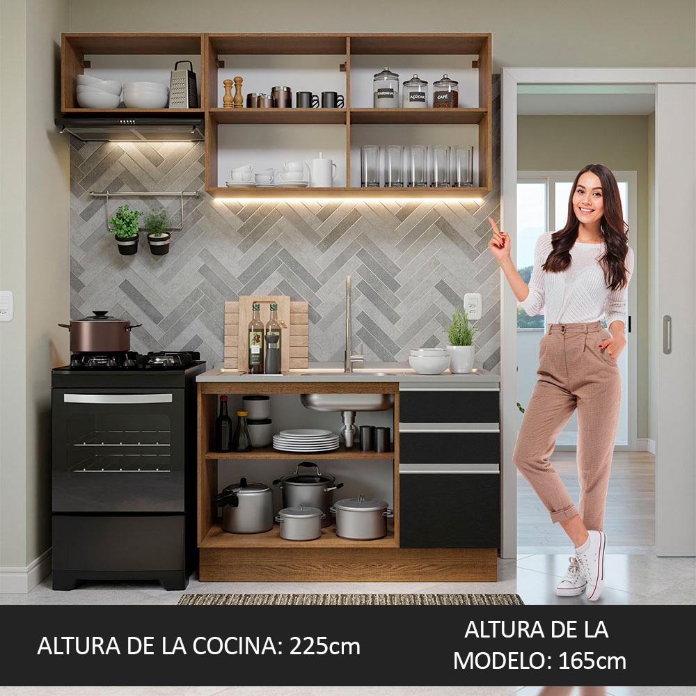 Foto 7 pulgar | Cocina Integral Completa Modular Madesa Glamy 180cm Mn 09