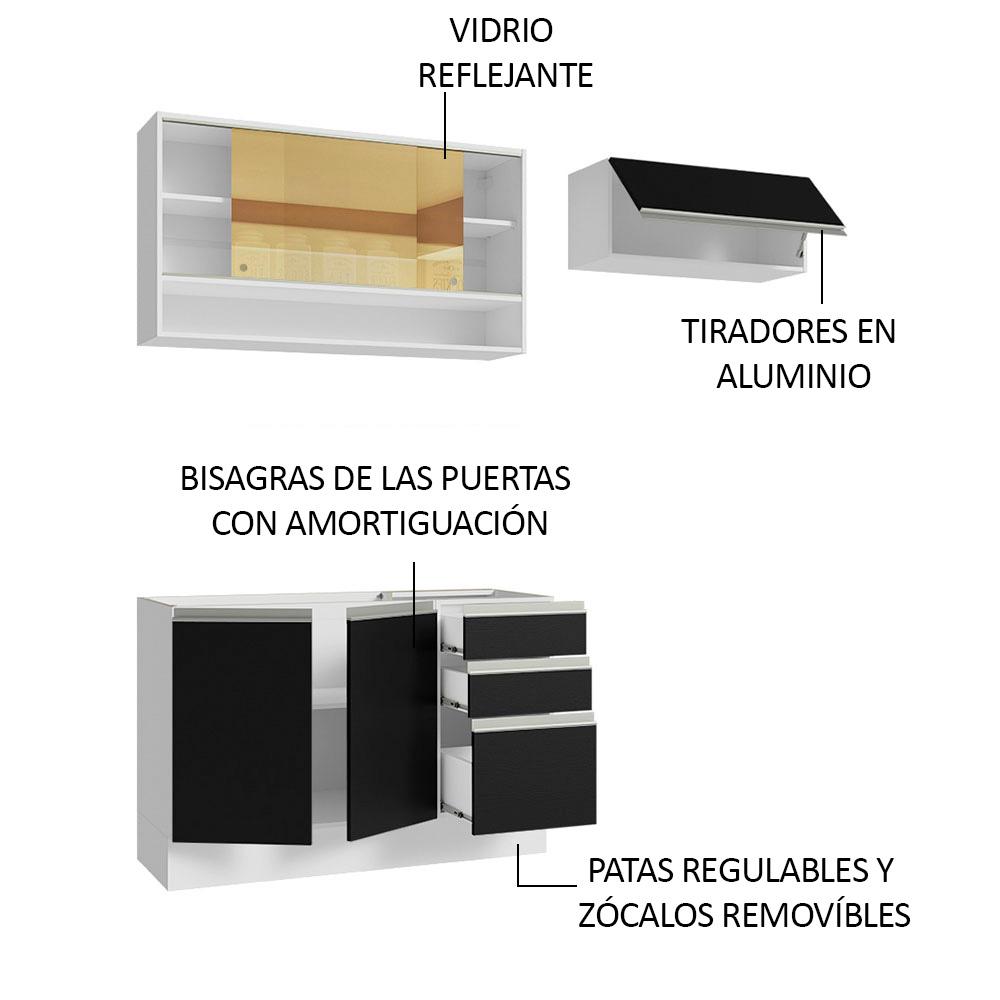 Foto 4 | Cocina Integral Completa Modular Madesa Glamy 200cm Bn 08