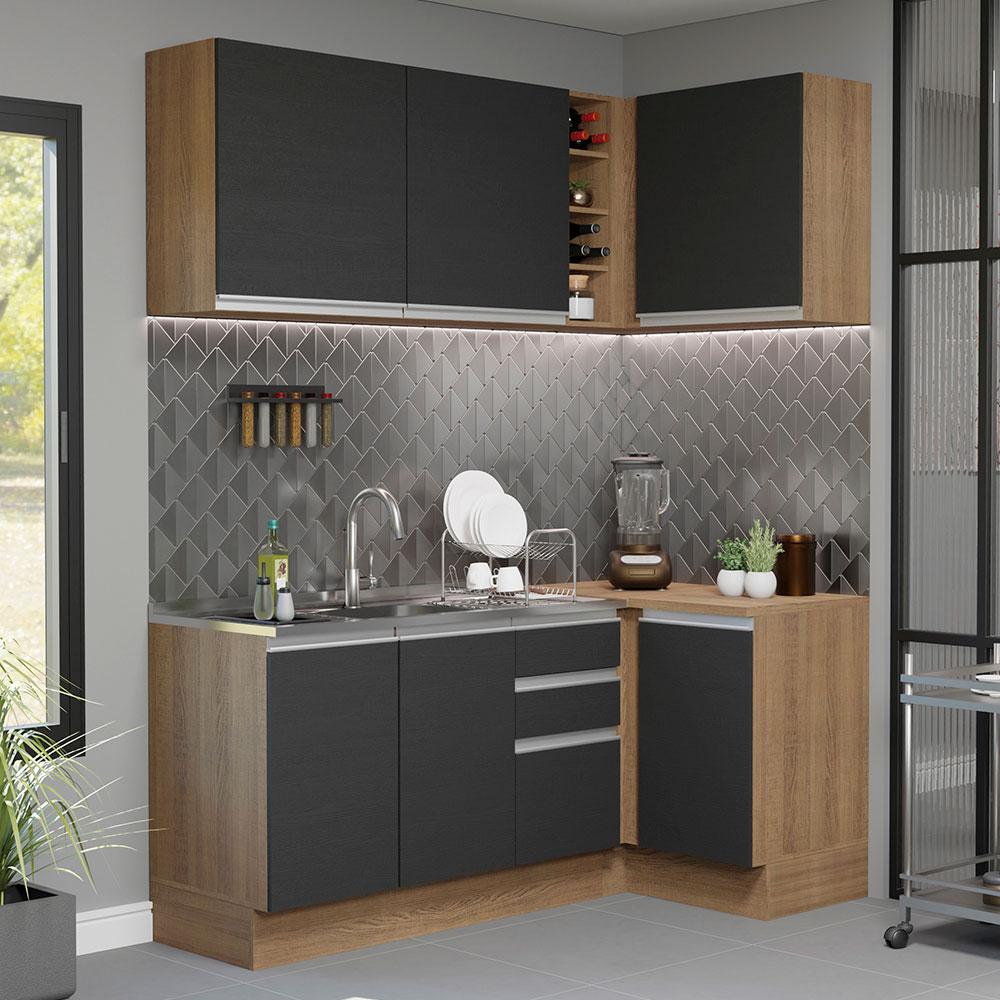 Foto 3 pulgar | Cocina Integral Completa Modular Madesa Glamy 269cm Mn 04