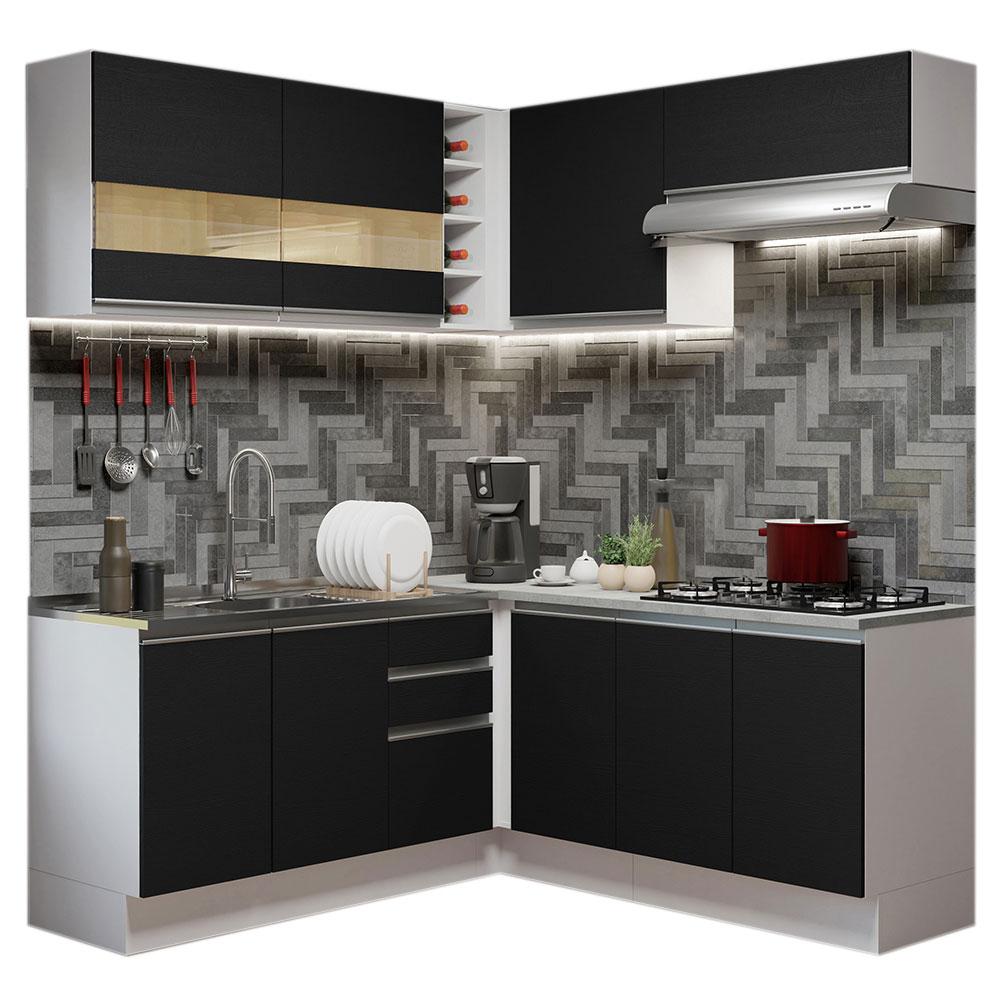 Cocina Integral Completa Modular Madesa Glamy 349cm Bn 01