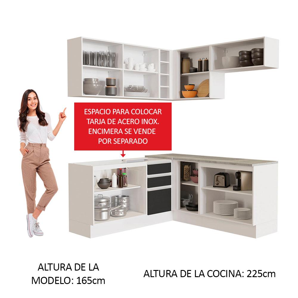 Foto 6 pulgar | Cocina Integral Completa Modular Madesa Glamy 349cm Bn 01
