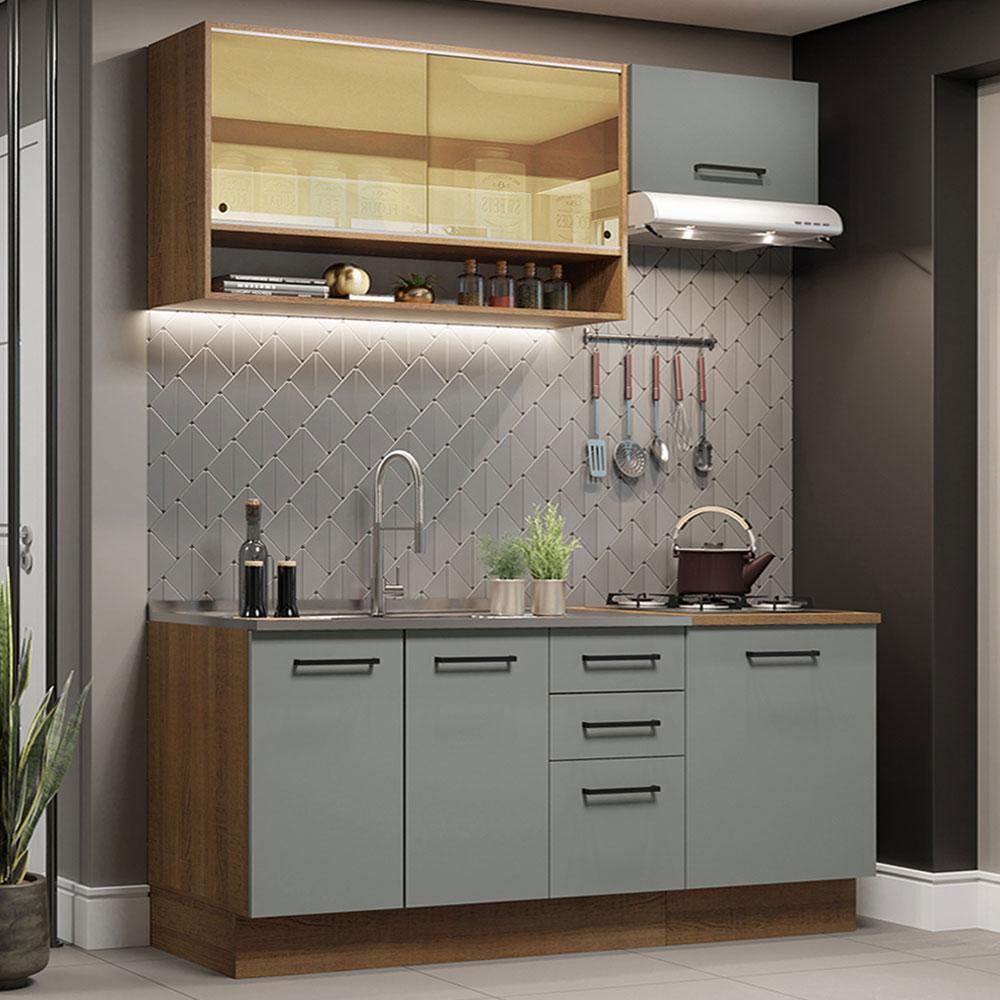 Foto 3 pulgar | Cocina Integral Completa Modular Madesa Agata 180cm Mg
