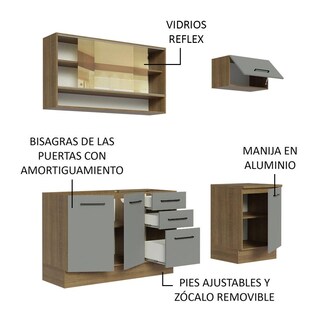 Foto 4 | Cocina Integral Completa Modular Madesa Agata 180cm Mg