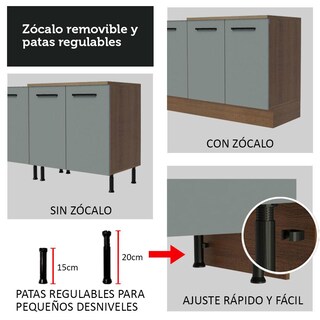 Foto 8 | Cocina Integral Completa Modular Madesa Agata 180cm Mg