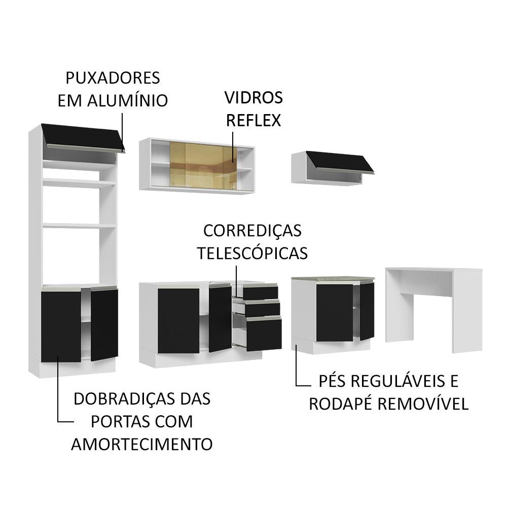 Foto 5 pulgar | Cocina Integral Completa Modular Madesa Glamy 315cm Bn 01