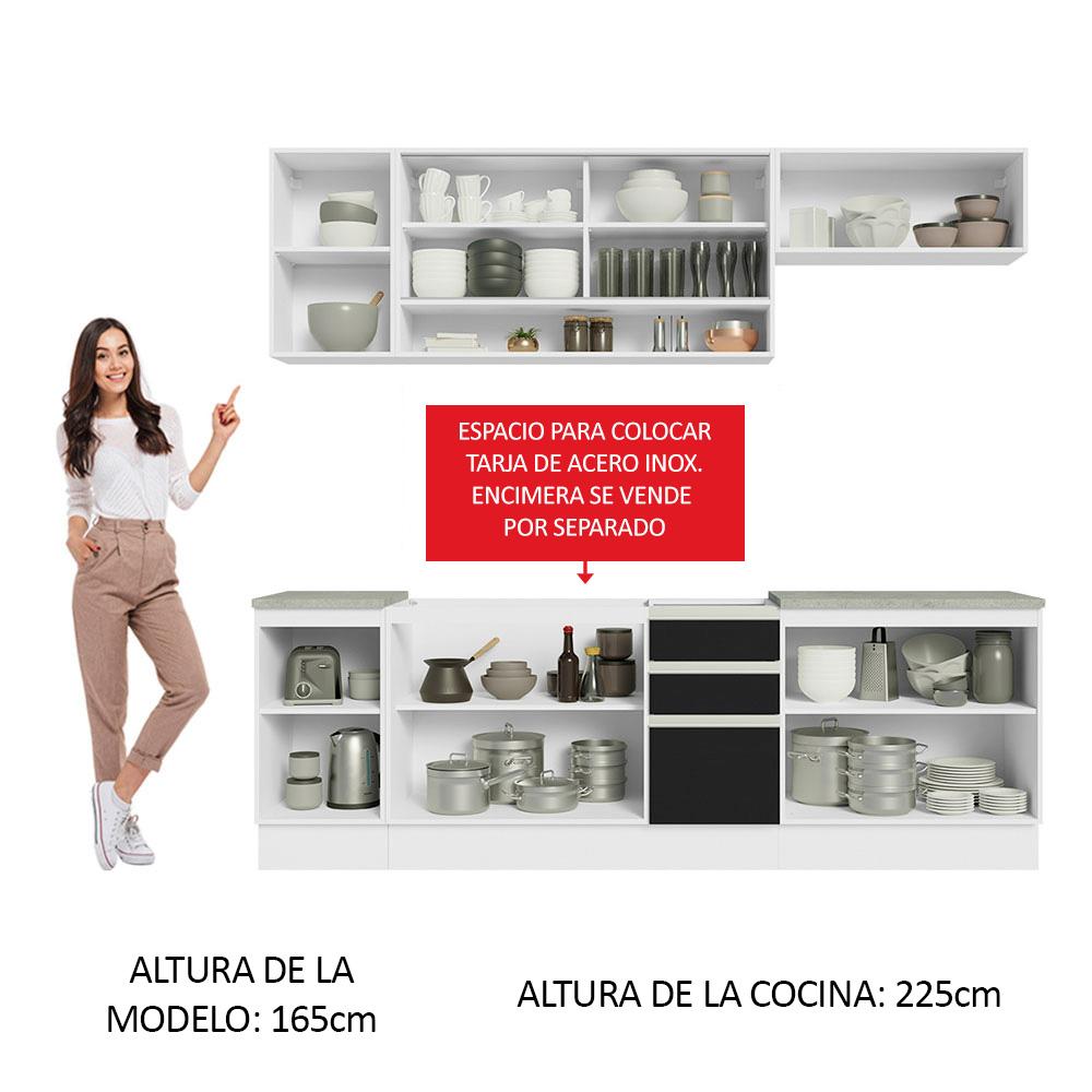 Foto 6 pulgar | Cocina Integral Completa Modular Madesa Glamy 240cm Bn 03