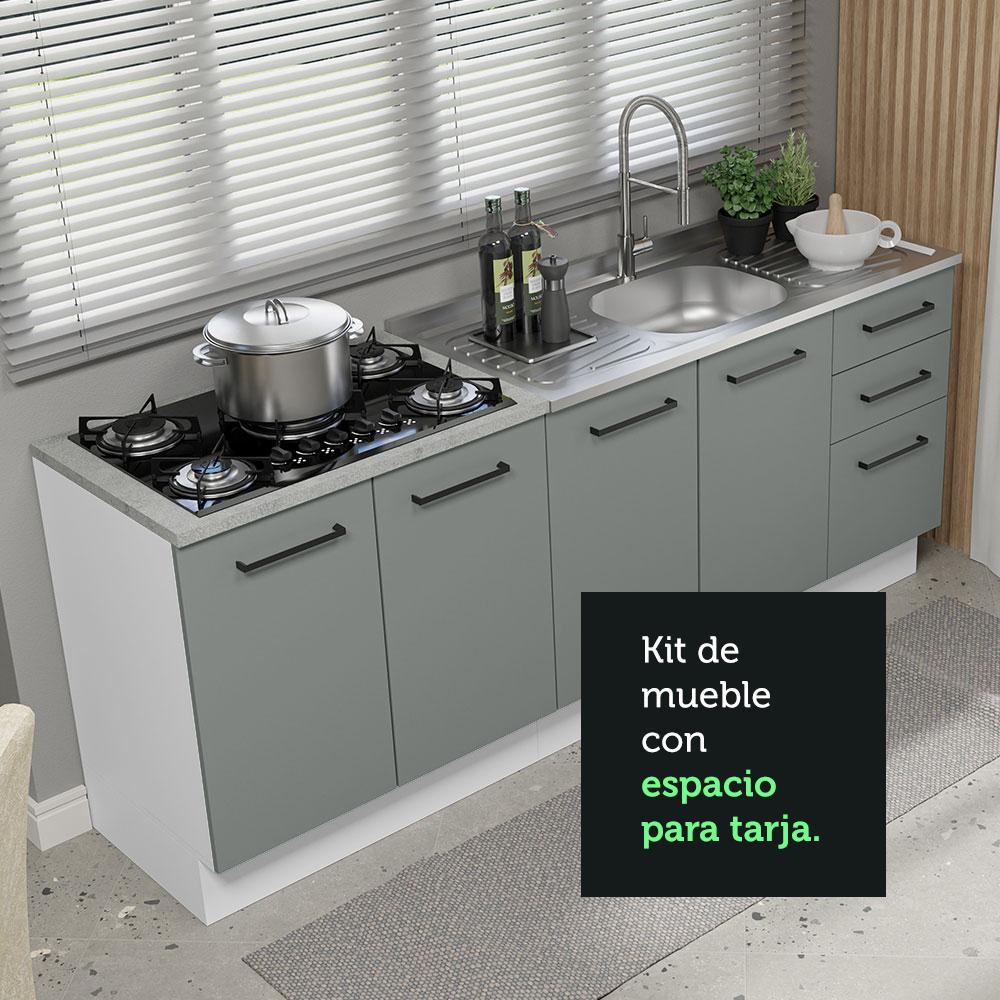 Foto 7 pulgar | Cocina Integral Completa Modular Madesa Agata Con Pia 200cm Bg