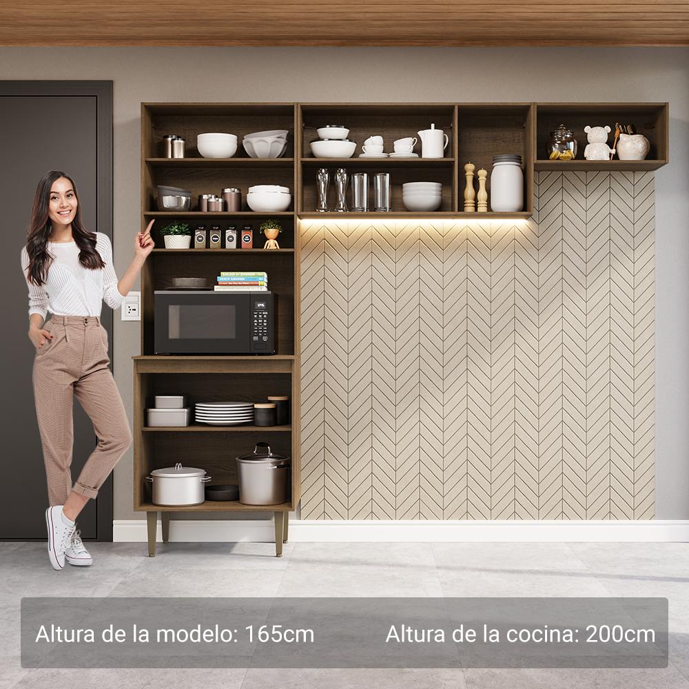 Foto 5 pulgar | Cocina Integral Completa Modular Madesa Gourmet 235cm Mn