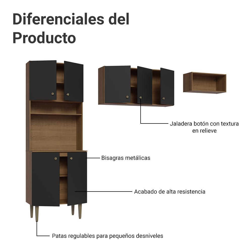 Foto 6 pulgar | Cocina Integral Completa Modular Madesa Gourmet 235cm Mn