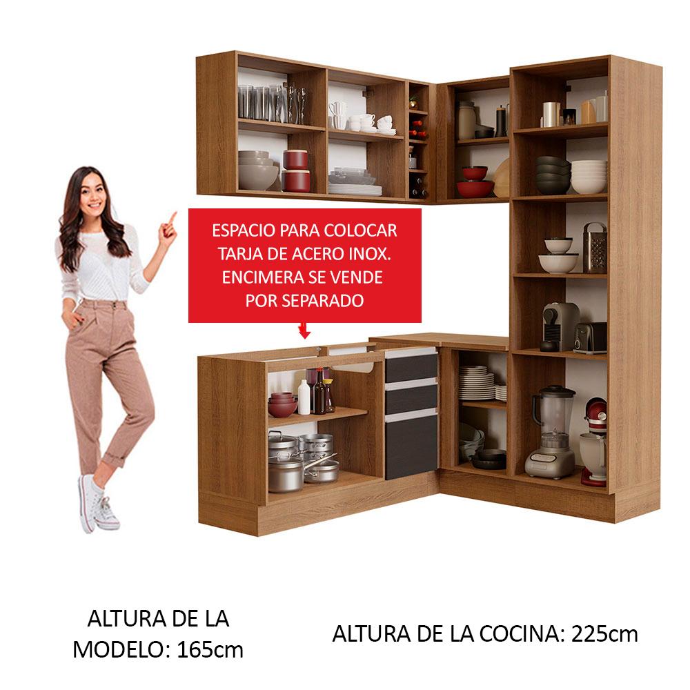 Foto 6 pulgar | Cocina Integral Completa Modular Madesa Glamy 329cm Mn 01