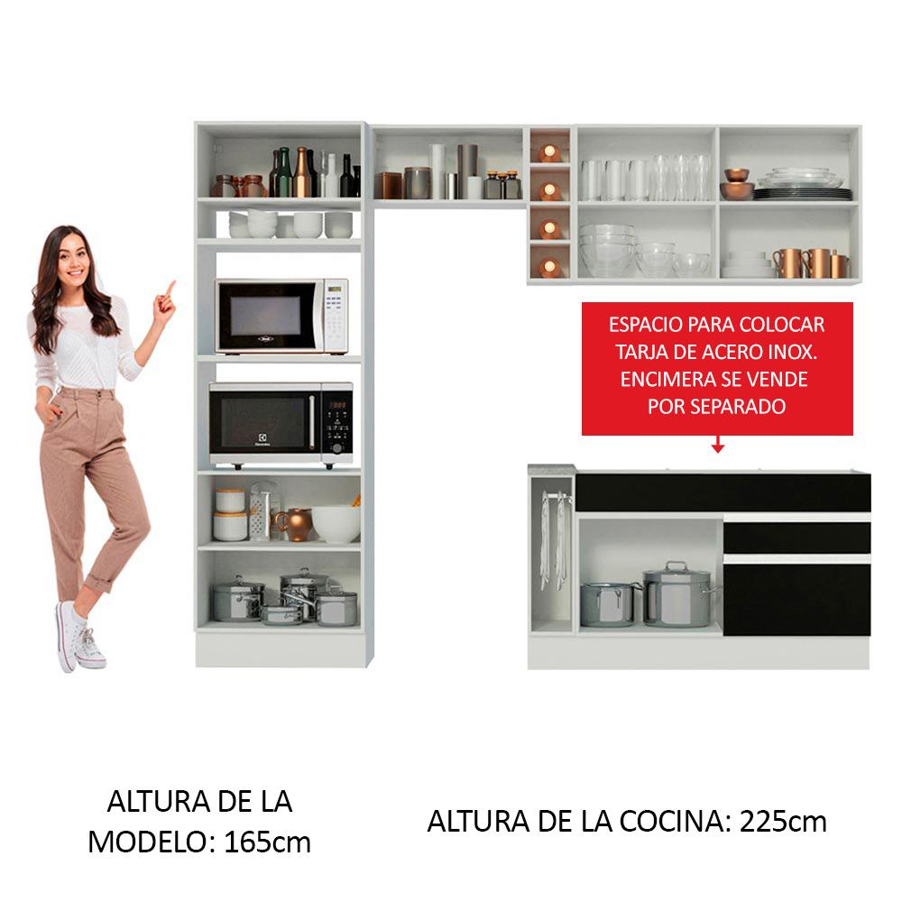 Foto 6 pulgar | Cocina Integral Completa Modular Madesa Glamy 270cm Bc