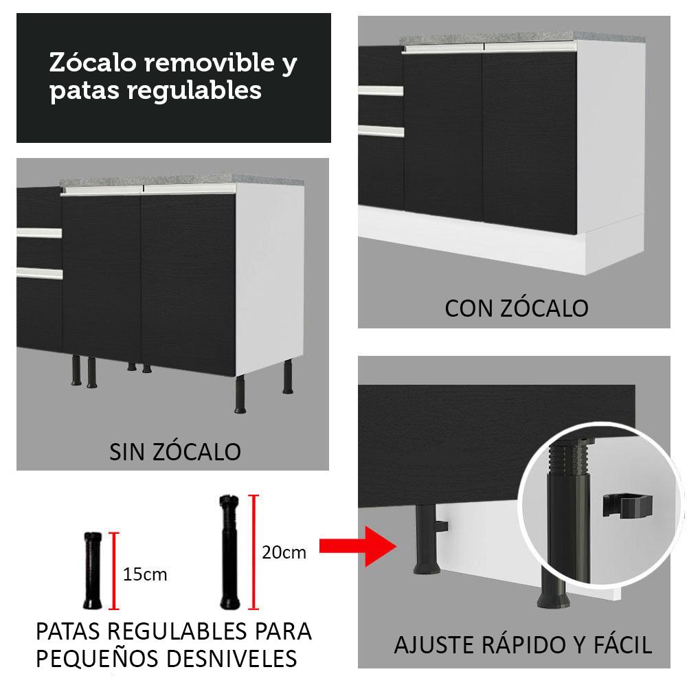 Foto 9 pulgar | Cocina Integral Completa Modular Madesa Glamy 270cm Bc