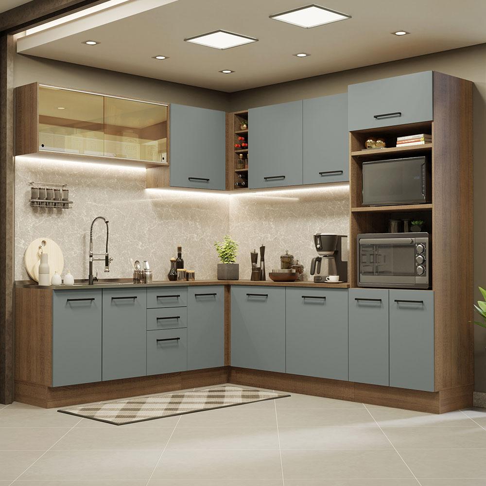 Foto 3 pulgar | Cocina Integral Completa Modular Madesa Agata 486cm Bg 01