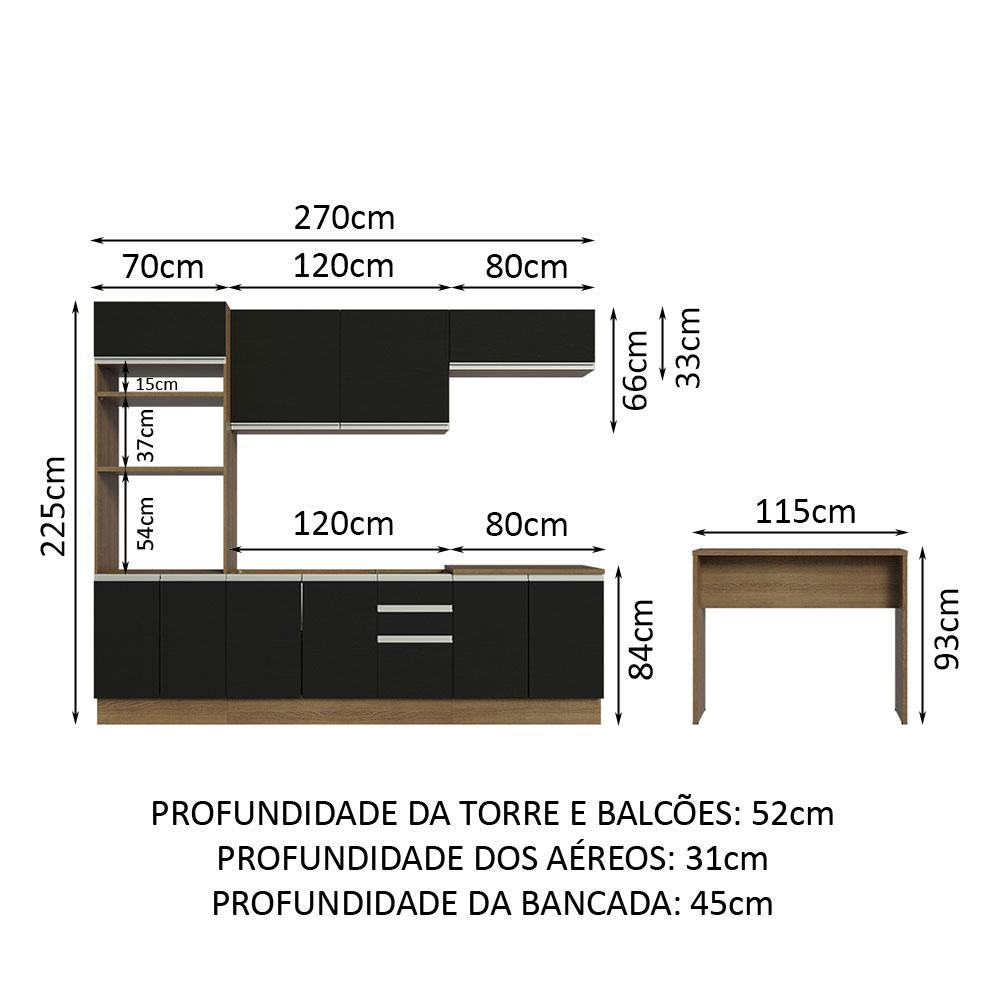 Foto 4 pulgar | Cocina Integral Completa Modular Madesa Glamy 315cm Mn 02