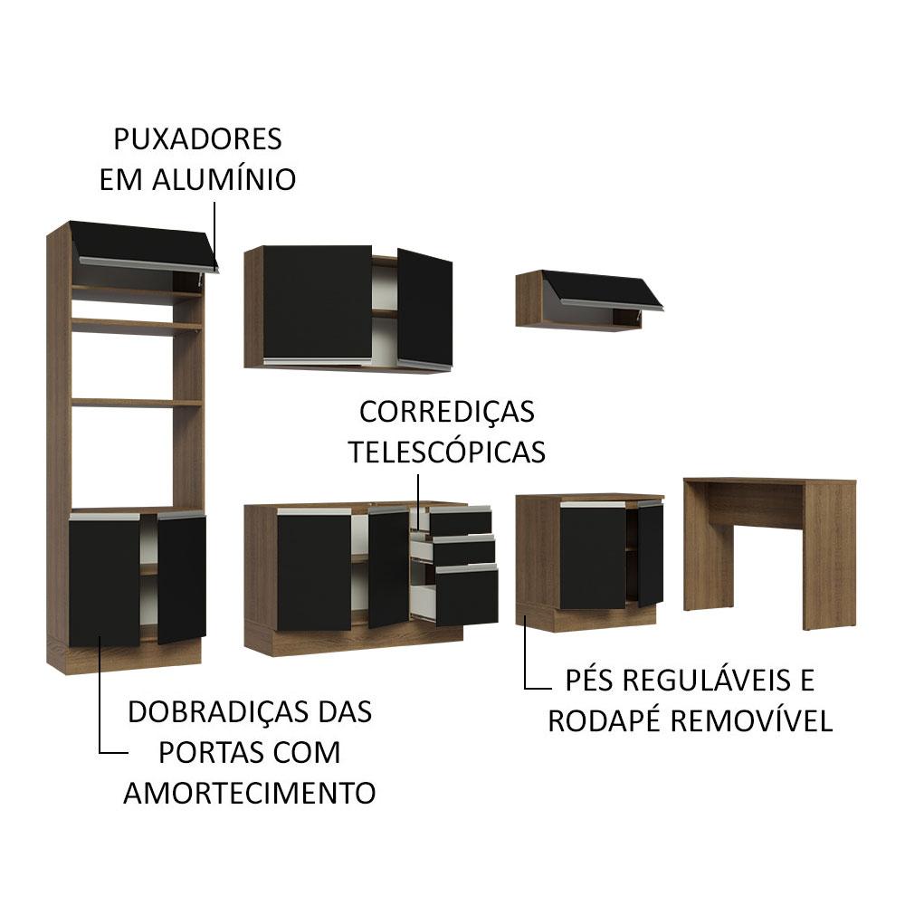 Foto 5 pulgar | Cocina Integral Completa Modular Madesa Glamy 315cm Mn 02