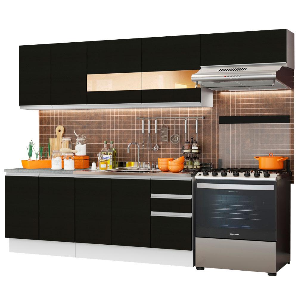 Foto 2 pulgar | Cocina Integral Completa Modular Madesa Marcela 280cm Bn 04