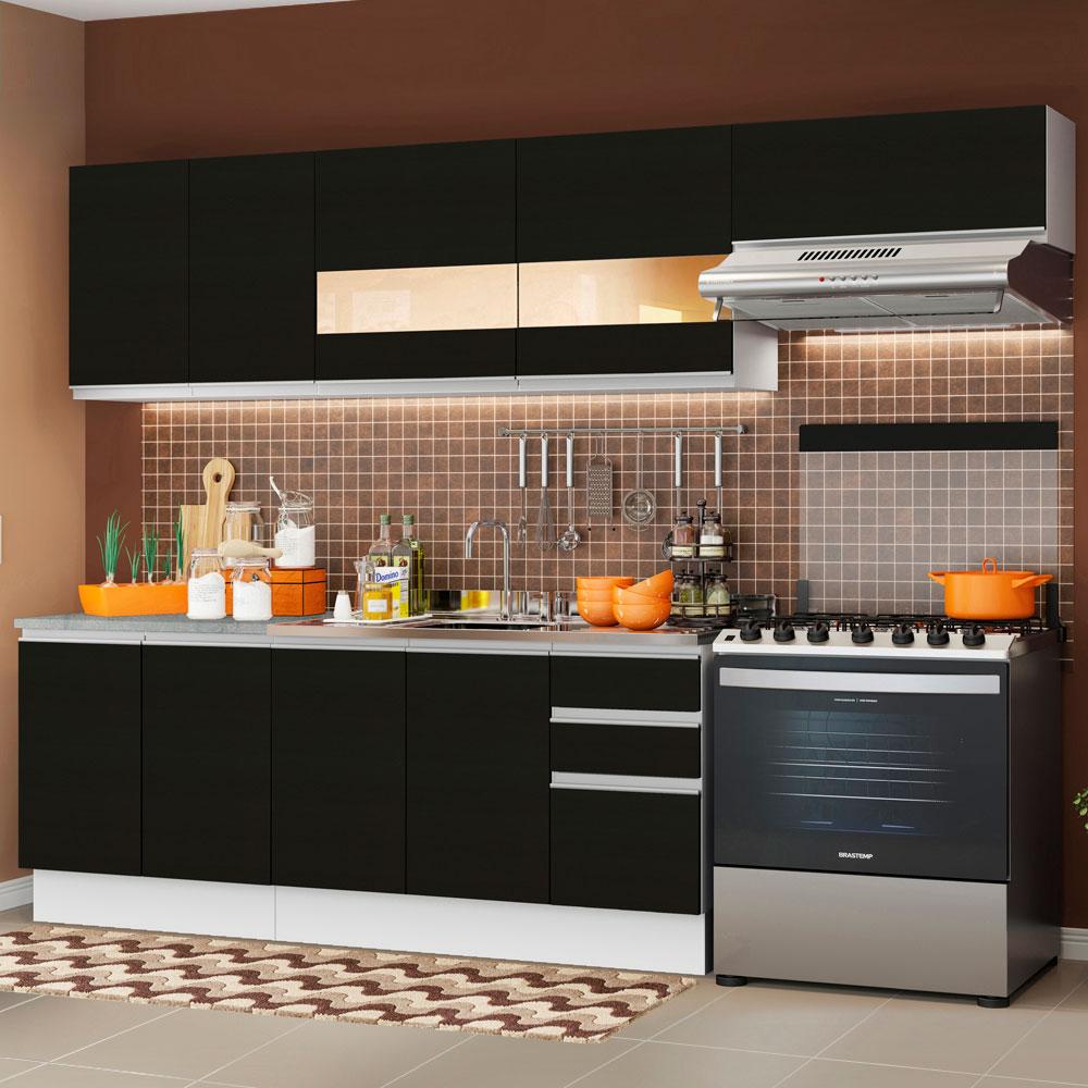Foto 3 pulgar | Cocina Integral Completa Modular Madesa Marcela 280cm Bn 04