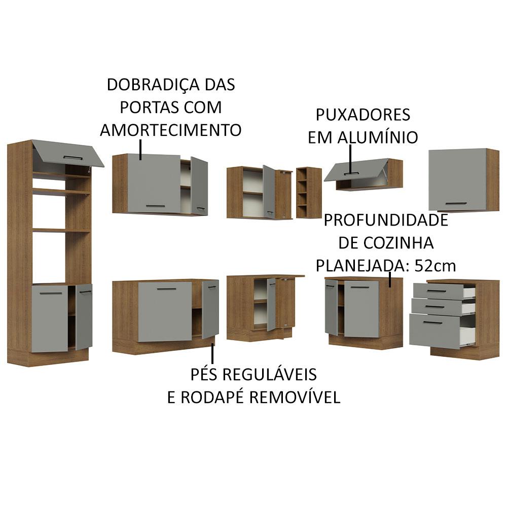 Foto 5 pulgar | Cocina Integral Completa Modular Madesa Agata 479cm Mg 01