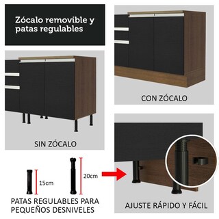 Foto 8 | Cocina Integral Completa Modular Madesa Glamy 270cm Mc