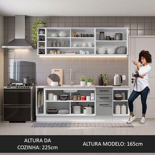 Foto 5 | Cocina Integral Completa Modular Madesa Thêmis 220cm Bg