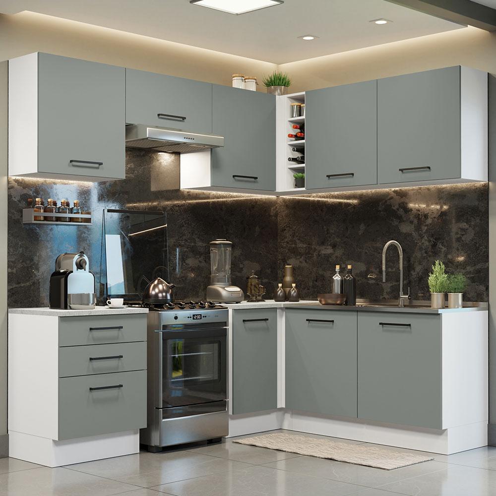 Foto 3 pulgar | Cocina Integral Completa Modular Madesa Agata 399cm Bg 02