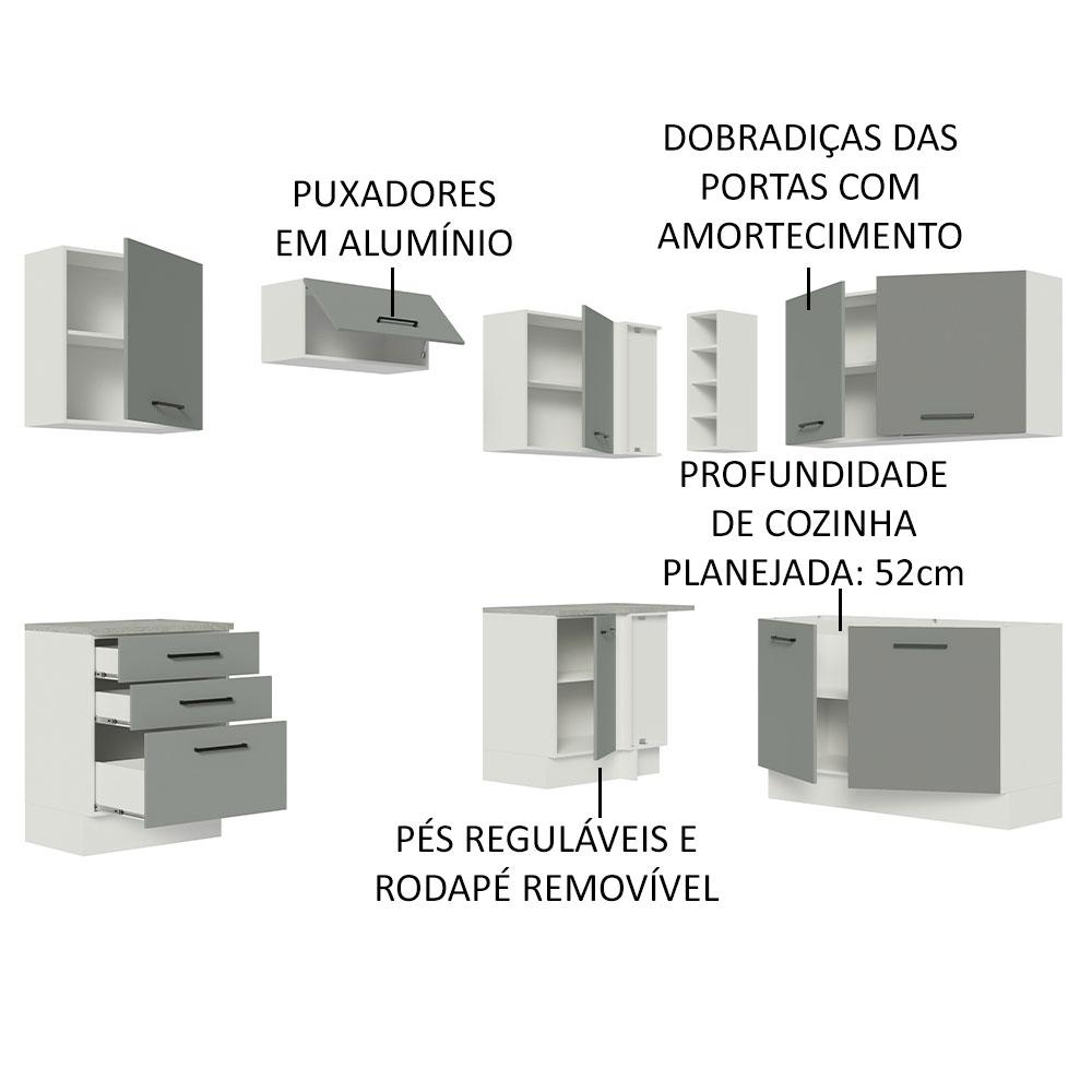 Foto 5 pulgar | Cocina Integral Completa Modular Madesa Agata 399cm Bg 02