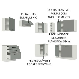 Foto 4 | Cocina Integral Completa Modular Madesa Agata 399cm Bg 02
