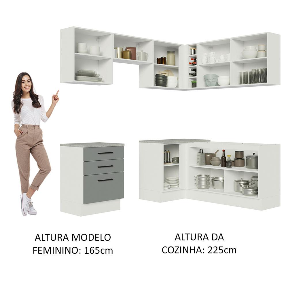 Foto 6 pulgar | Cocina Integral Completa Modular Madesa Agata 399cm Bg 02