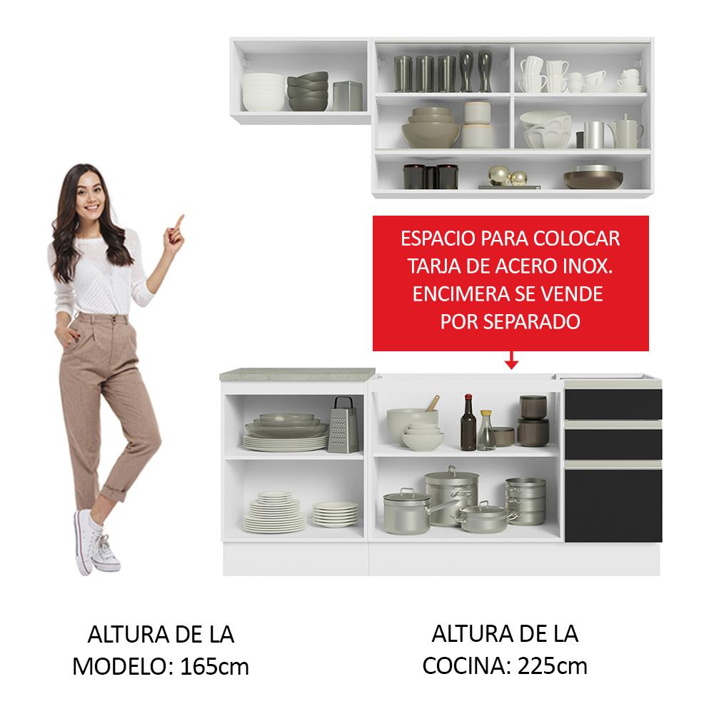 Foto 6 pulgar | Cocina Integral Completa Modular Madesa Glamy 180cm Bn 08