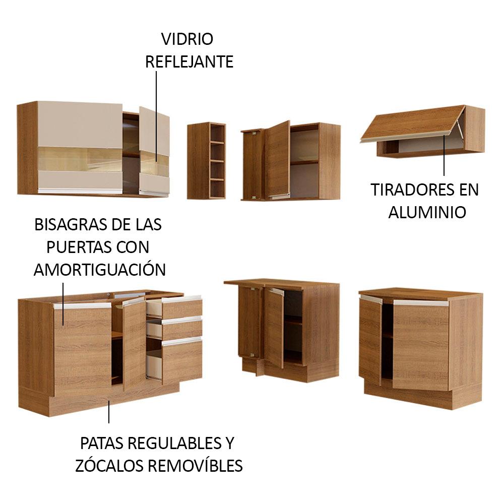 Foto 5 pulgar | Cocina Integral Completa Modular Madesa Glamy 349cm Mm 01