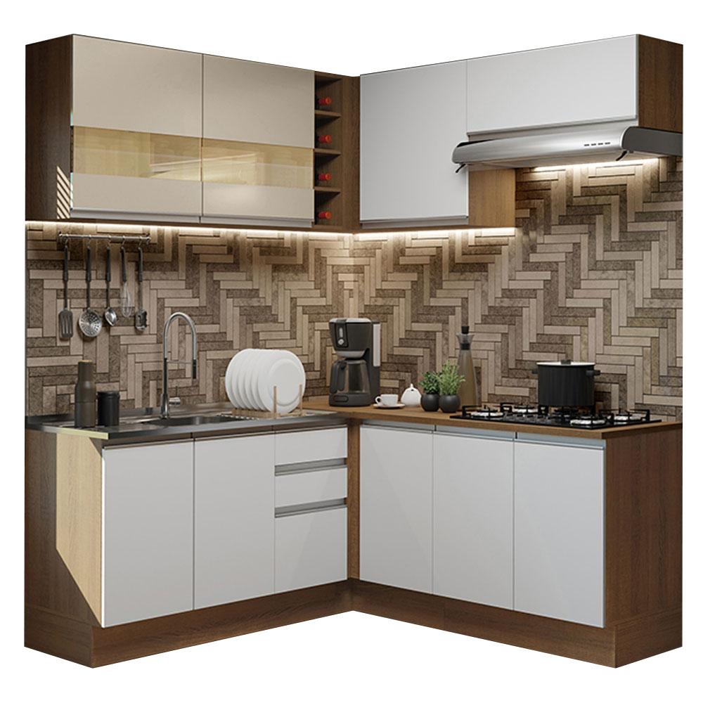 Foto 2 pulgar | Cocina Integral Completa Modular Madesa Glamy 349cm Mb 01