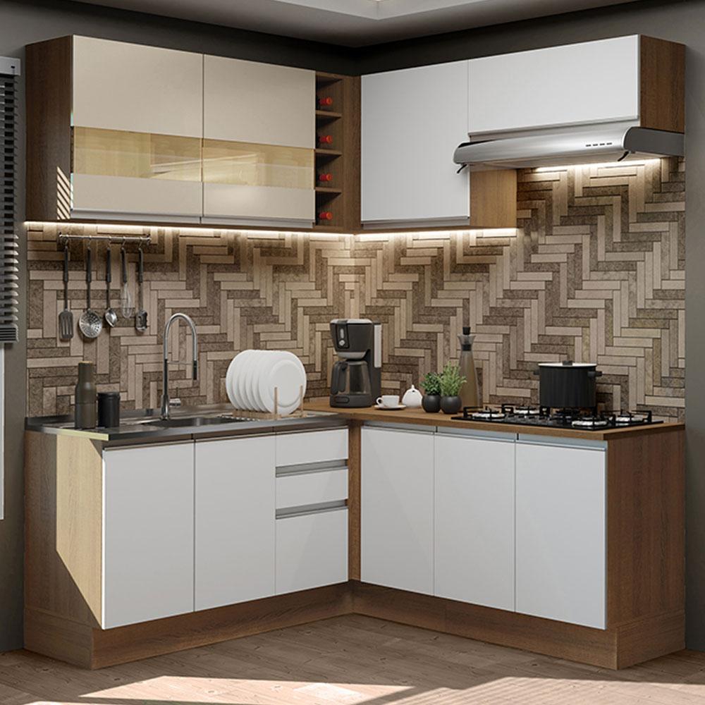 Foto 3 pulgar | Cocina Integral Completa Modular Madesa Glamy 349cm Mb 01
