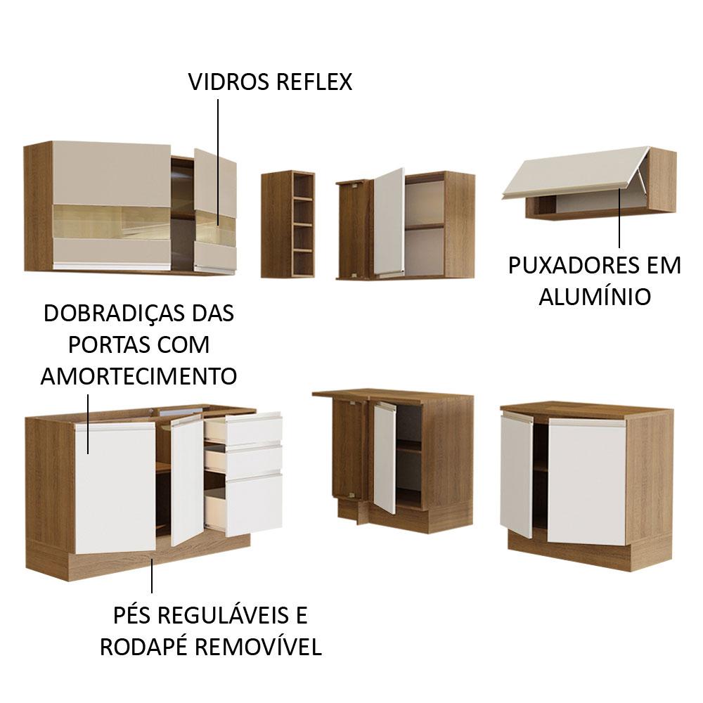 Foto 5 pulgar | Cocina Integral Completa Modular Madesa Glamy 349cm Mb 01