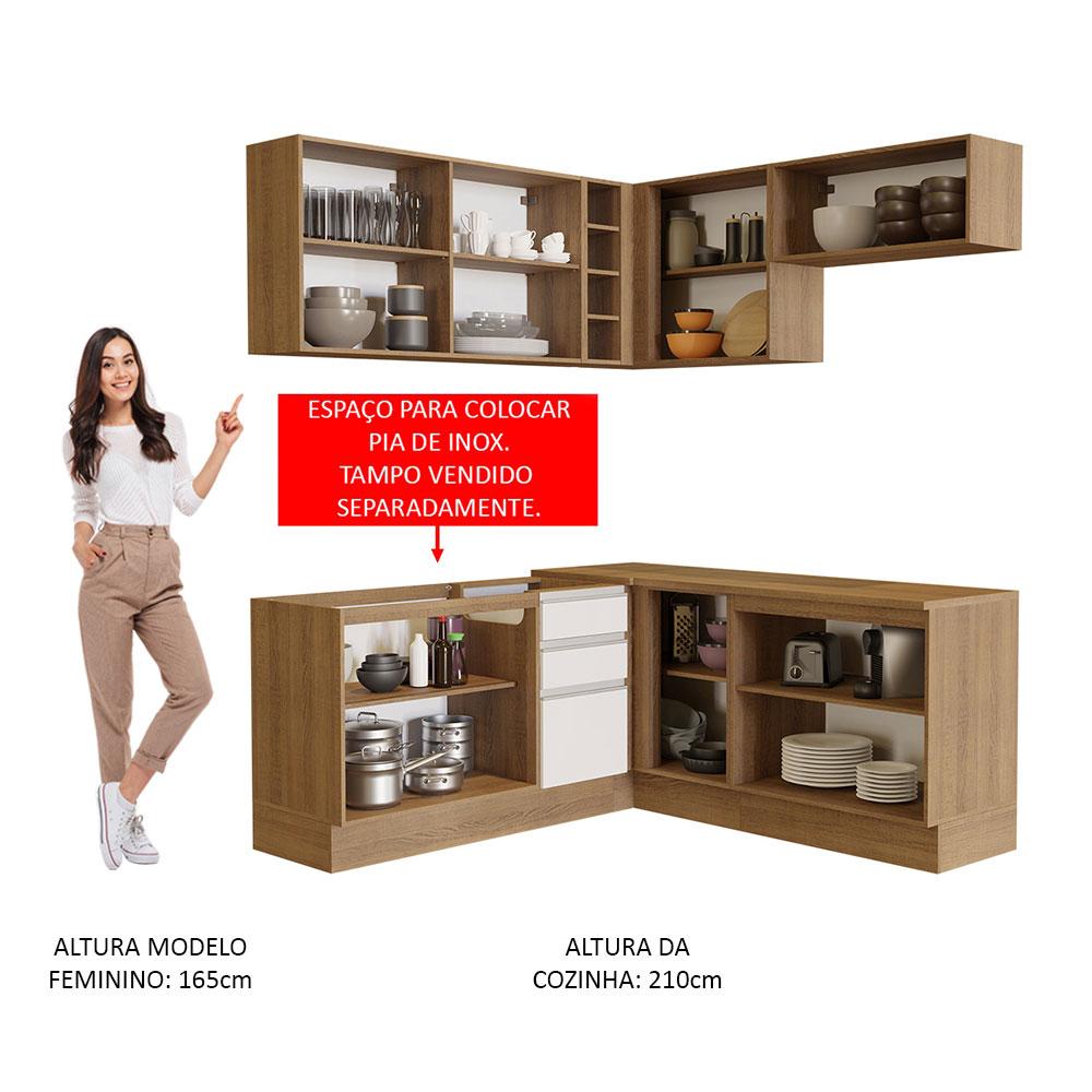 Foto 6 pulgar | Cocina Integral Completa Modular Madesa Glamy 349cm Mb 01