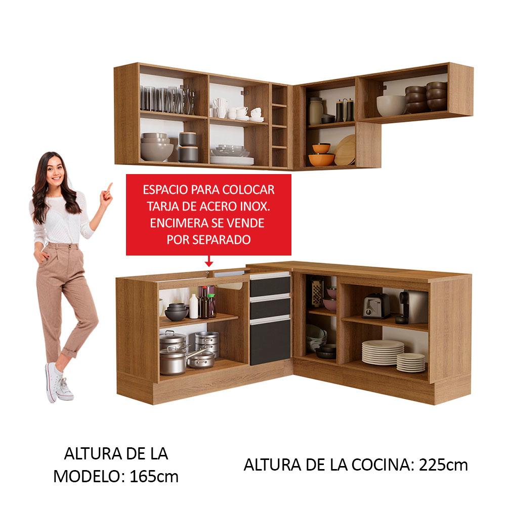 Foto 6 pulgar | Cocina Integral Completa Modular Madesa Glamy 349cm Mn 01